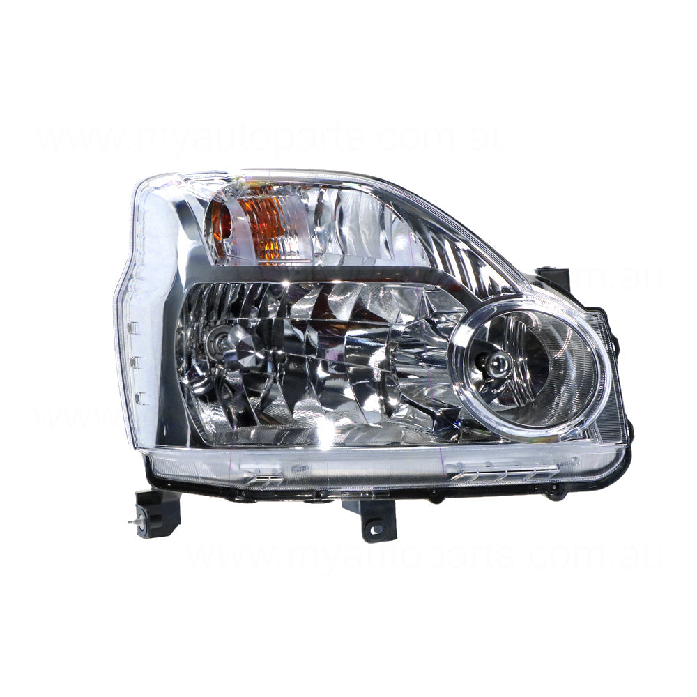 APG All Crash Halogen Manual Adjust Head Lamp Drivers Side OEM Suits Nissan X-Trail T31 2007 to 2014 NXU-21030RHG