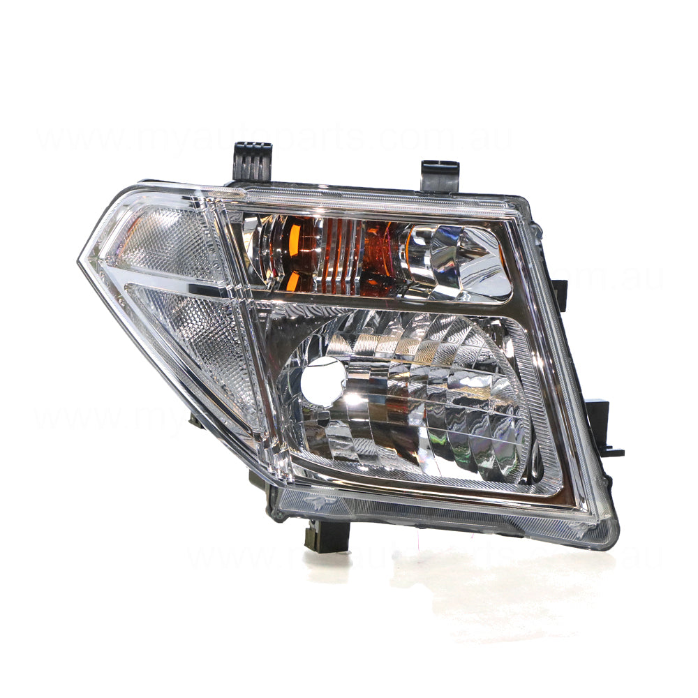 APG All Crash Halogen Electric Adjust Head Lamp Drivers Side OEM Suits Nissan Navara D40 2008 to 2015 NNG-21031RHG