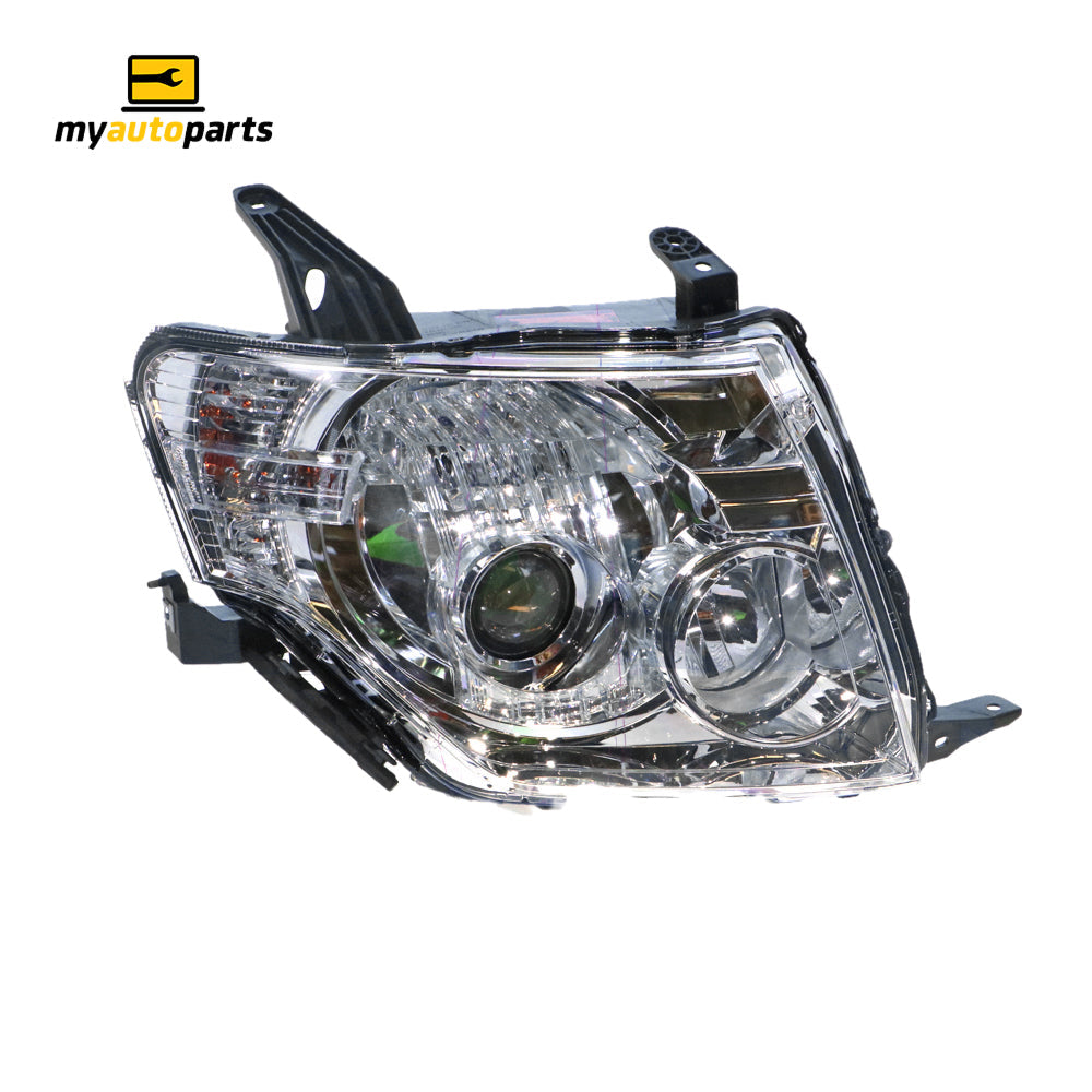 APG All Crash Xenon Head Lamp Drivers Side Genuine Suits Mitsubishi Pajero Exceed NT 2009 to 2011 CPI-21036RHG