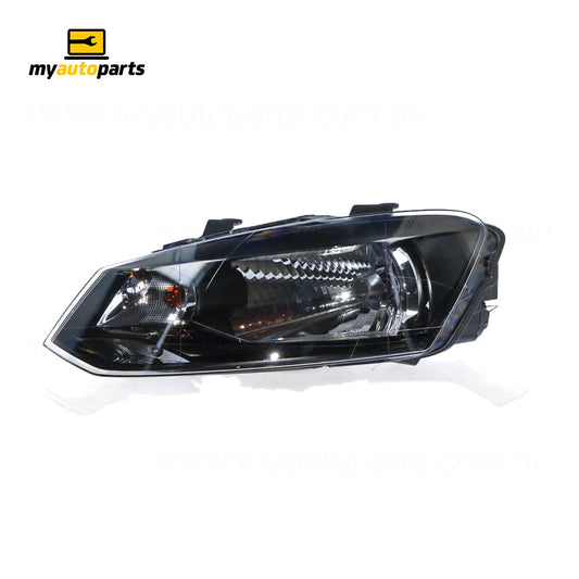APG All Crash Halogen Head Lamp Passenger Side OES Suits Volkswagen Polo Trendline 6R 2010 to 2014 VOE-21030LHP