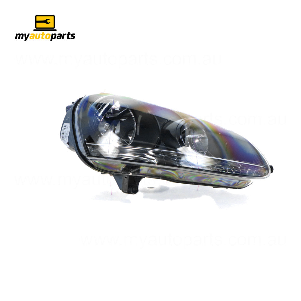 APG All Crash Black Head Lamp Drivers Side OEM Suits Volkswagen Golf MK 5 2004 to 2009 VGF-21034RHG