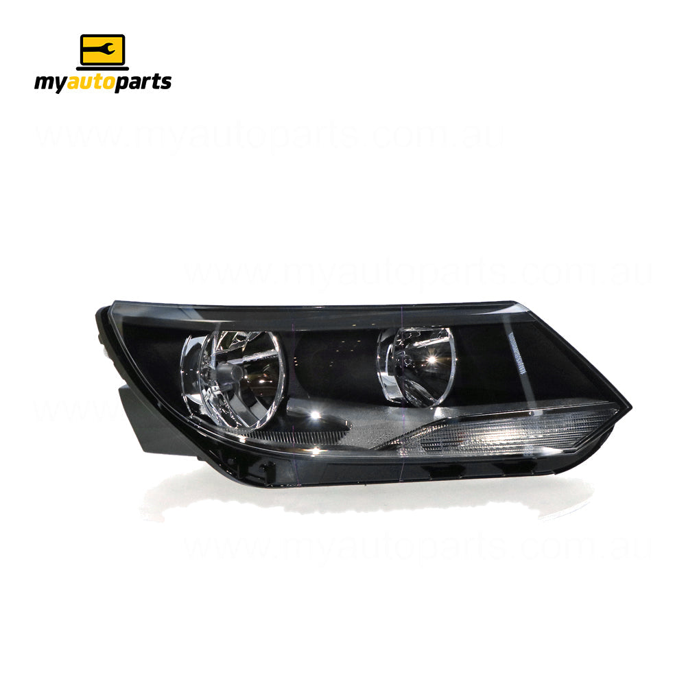 APG All Crash Halogen Electric Adjust Head Lamp Drivers Side OES Suits Volkswagen Tiguan 5N 2011 to 2016 VNA-21032RHP