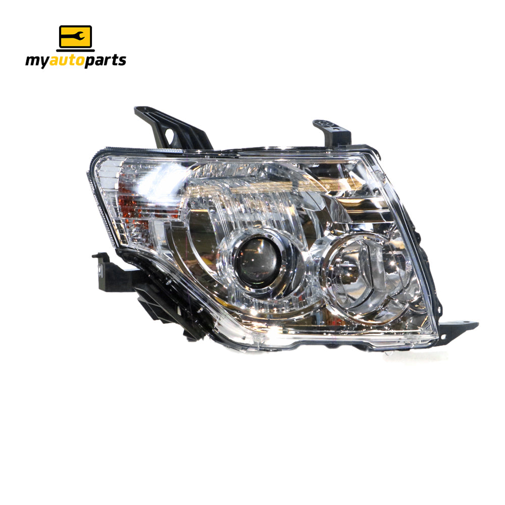 APG All Crash Halogen Head Lamp Drivers Side OEM Suits Mitsubishi Pajero NX 2014 to 2021 CPM-21031RHG