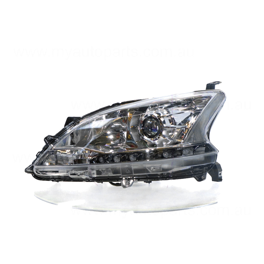 APG All Crash Xenon Head Lamp Passenger Side Genuine Suits Nissan Pulsar Ti B17 2012 to 2015 NPJ-21032LHG