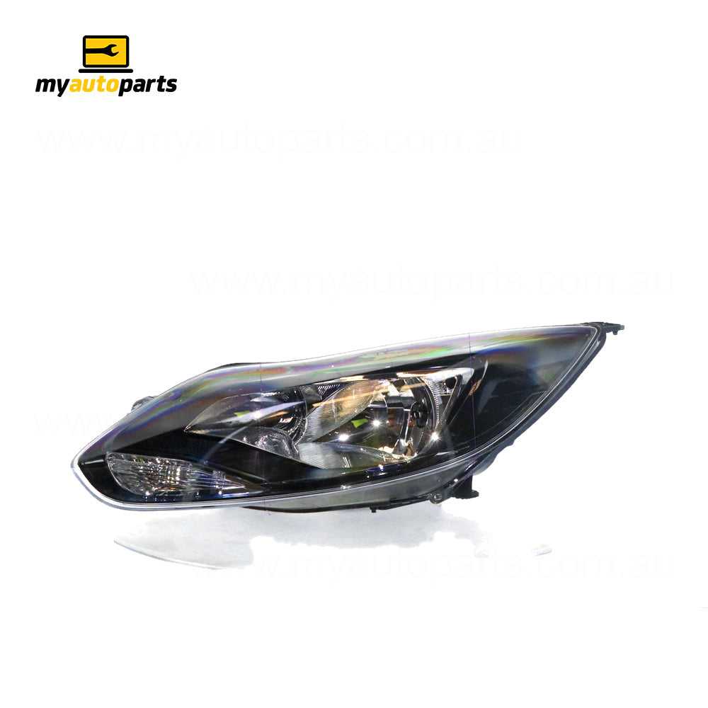 APG All Crash Black Head Lamp Passenger Side Certified Suits Ford Focus LW 2011 to 2012 FOD-21030LHQ
