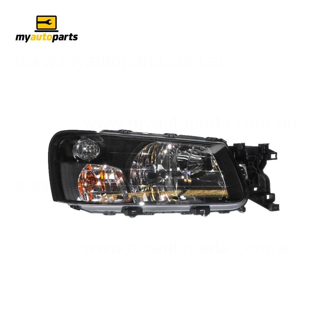 APG All Crash Black Head Lamp Drivers Side OEM suits Subaru Forester SG 2002 to 2005 UZE-21031RHG