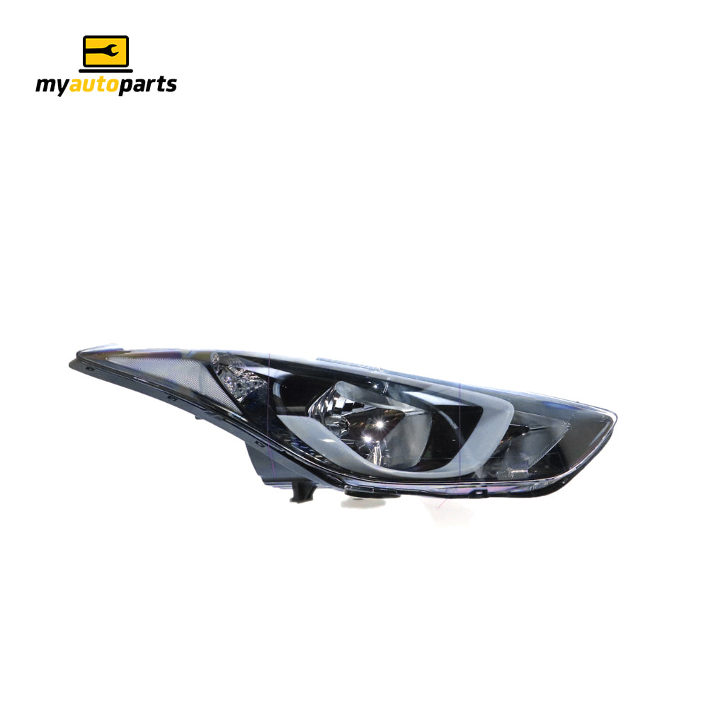APG All Crash Halogen Head Lamp Drivers Side OEM Suits Hyundai Elantra MD 2013 to 2016 HLI-21031RHG