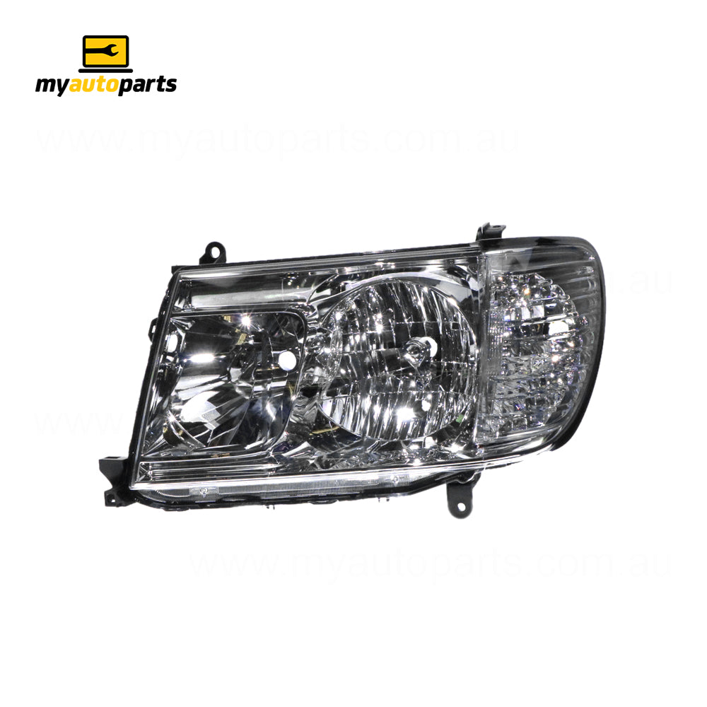 APG All Crash Head Lamp Passenger Side OEM Suits Toyota Landcruiser 100 Series 2005 to 2007 TLF-21032LHG