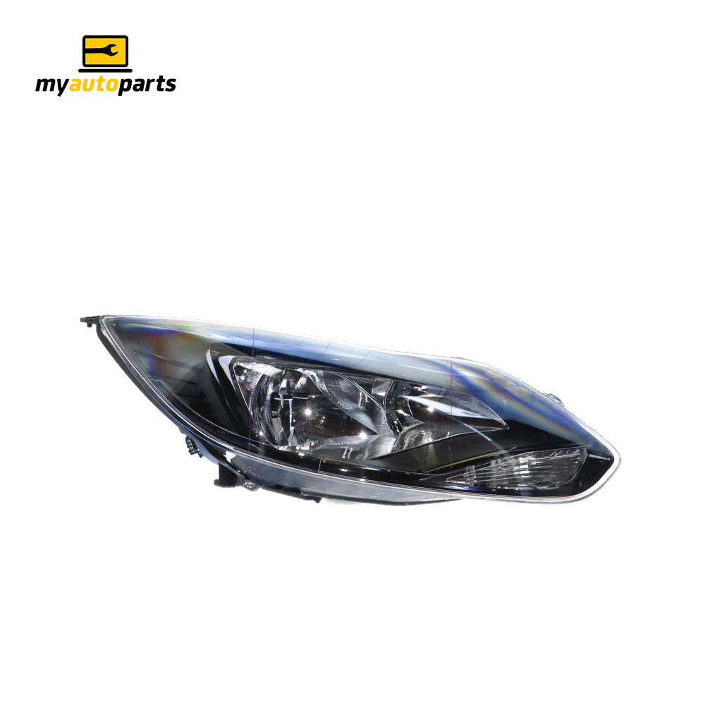 APG All Crash Black Head Lamp Drivers Side OEM Suits Ford Focus LW 2012 to 2015 FOD-21032RHG