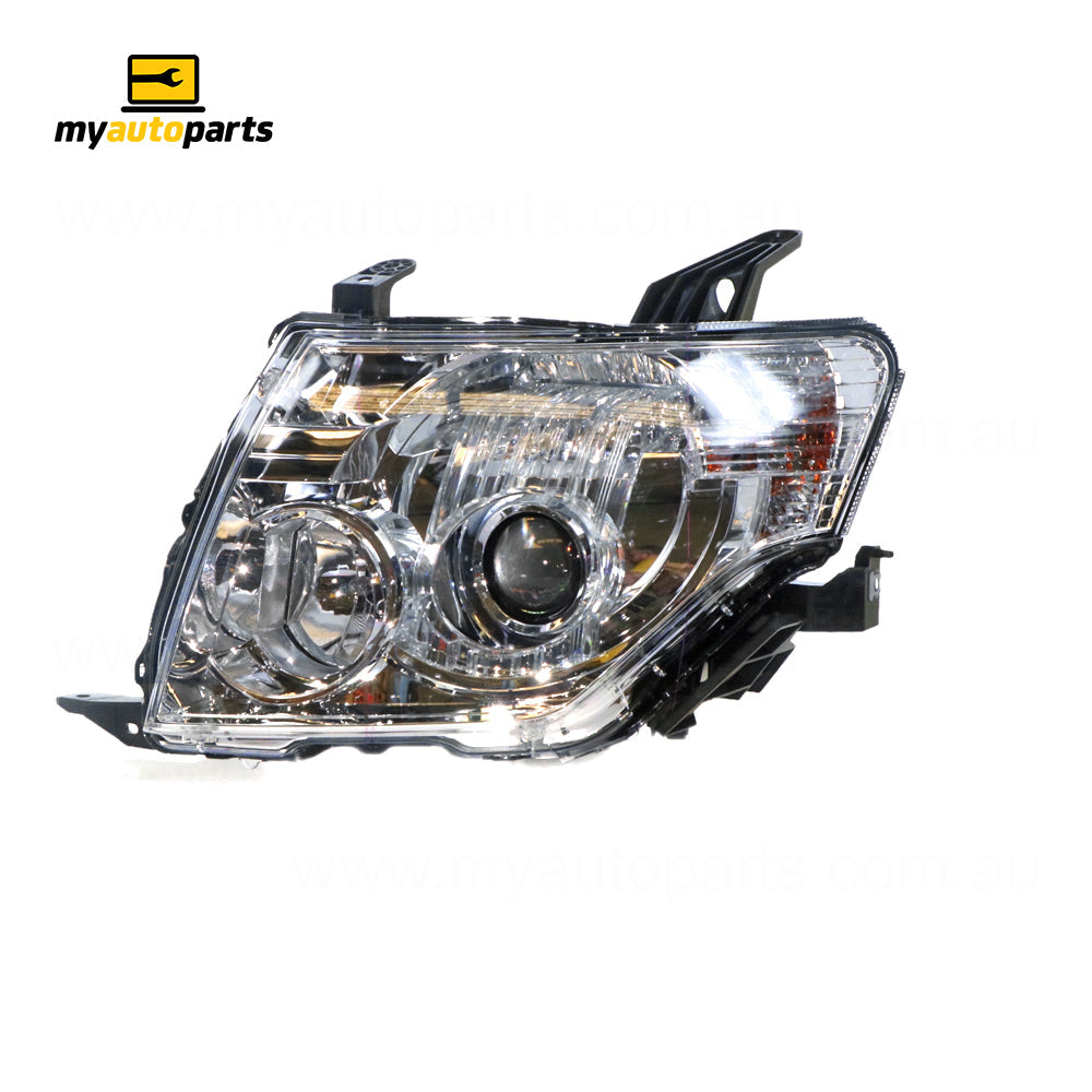 APG All Crash Halogen Head Lamp Passenger Side OEM Suits Mitsubishi Pajero NX 2014 to 2021 CPM-21031LHG