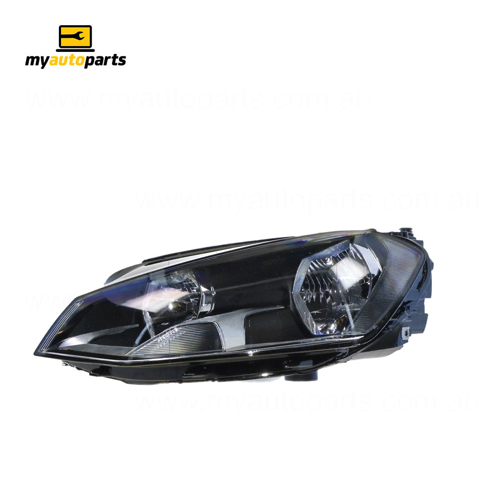 APG All Crash Halogen Manual Adjust Head Lamp Passenger Side Certified Suits Volkswagen Golf MK 7 2013 to 2017 VGI-21030LHQ