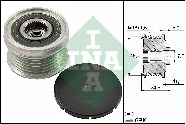 INA Alternator Pulley 535 0155 10