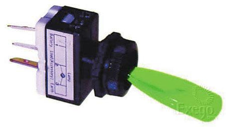 Revolution Toggle Switch On/Off Spst 12V Green Illuminated (Contacts Rated 20A @ 12V) 56-90044