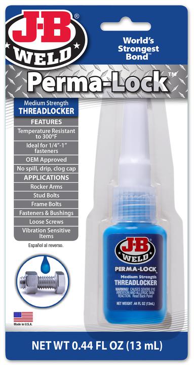 J-B Weld Perma-Lock Threadlocker Medium Strength Blue 13ml 24213