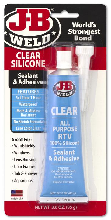 J-B Weld Clear Silicone Sealant & Adhesive 85g 31310