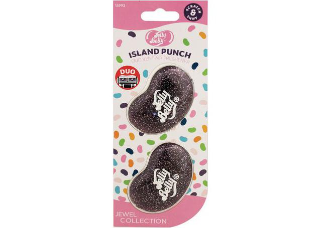 Jelly Belly Jewel Duo Vent Island Punch Car Air Freshener E303519400