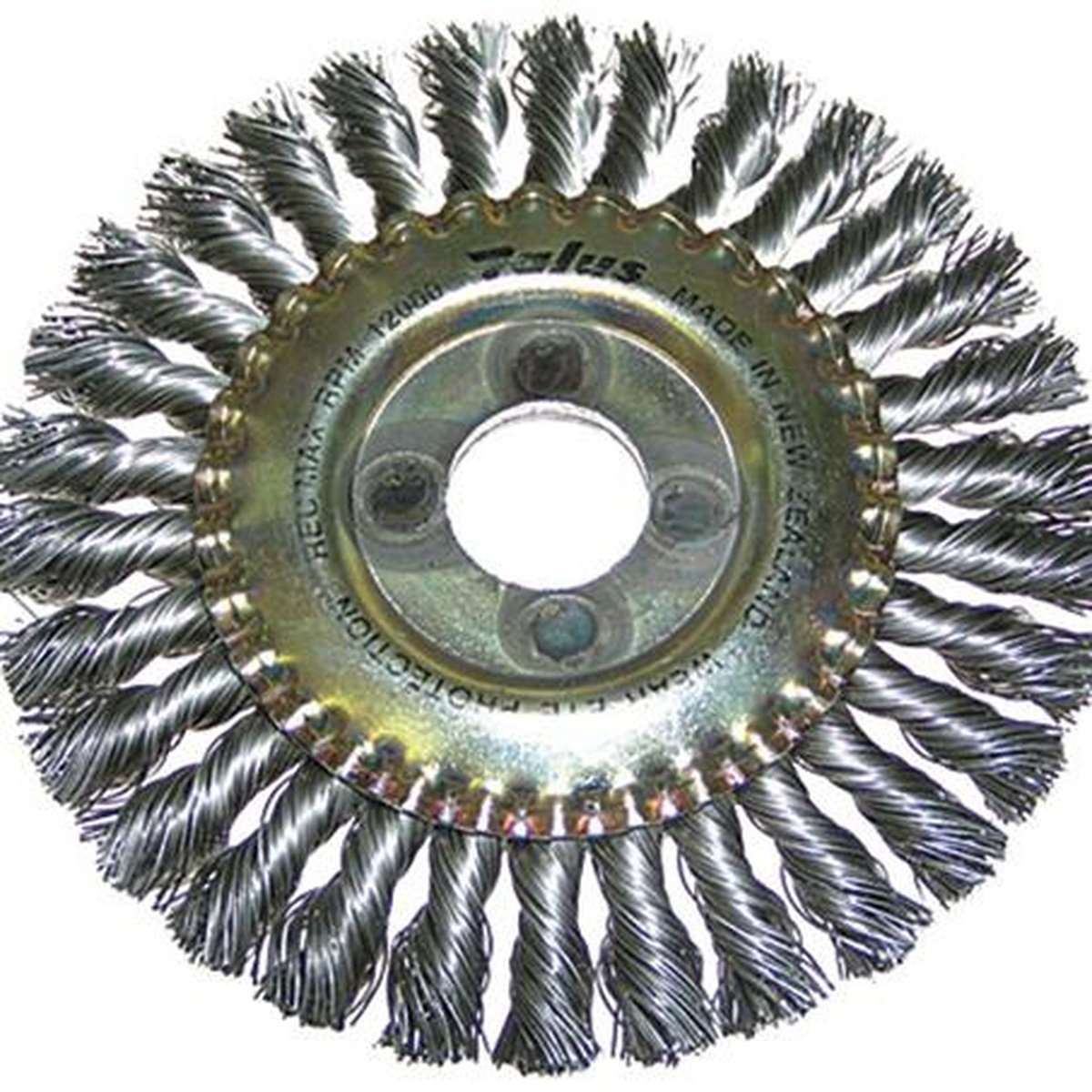 Josco 125mm Twistknot Pipeline Wheel Brush 30K 5828SS