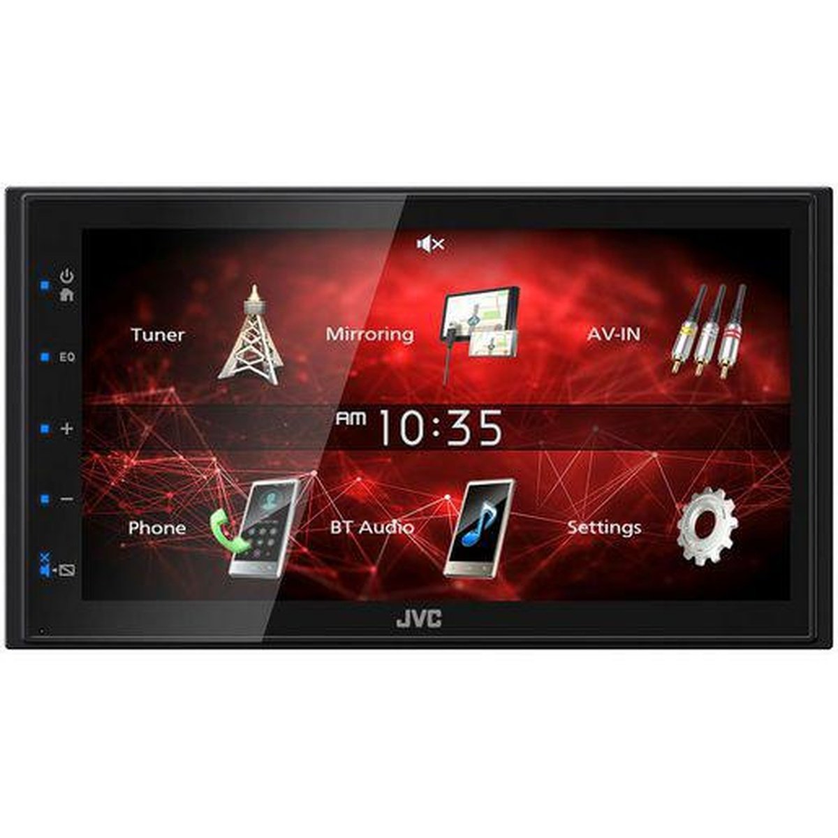JVC 2-Din 6.8in. AV Receiver W/Bluetooth/USB/AUX/FM/AM KW-M150BT