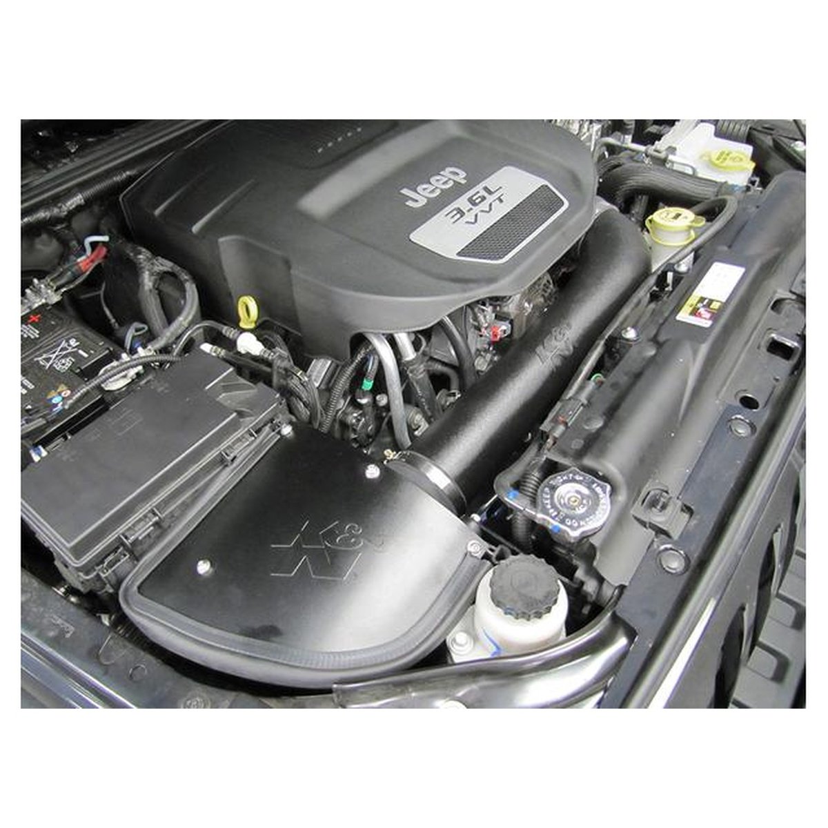 K&N 63-1566 63 Series AirCharger Intake fits Jeep Wrangler 3.6L V6 2012-17