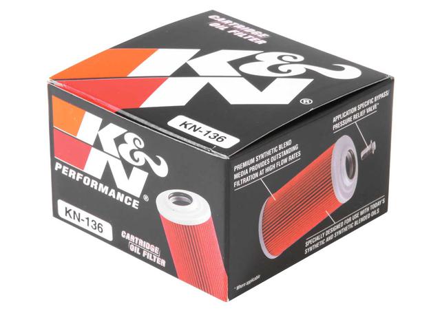 K&N Motorcycle Oil Filter Fits Suzuki DR250/350, GN250 - KN-136