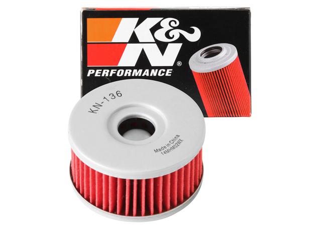 K&N Motorcycle Oil Filter Fits Suzuki DR250/350, GN250 - KN-136