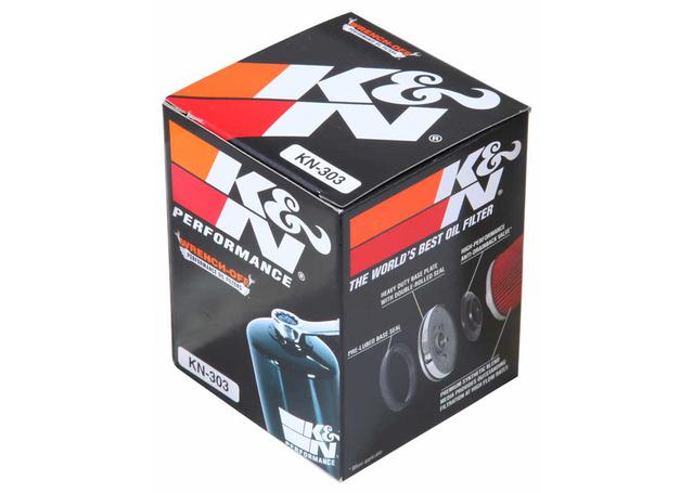 K&N Motorcycle Oil Filter Fits Honda, Kawasaki, Yamaha - KN-303
