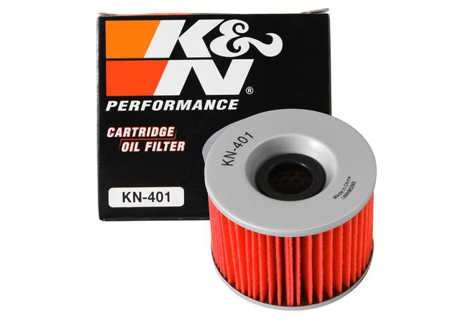 K&N Motorcycle Oil Filter Fits Honda, Kawasaki, Triumph  - KN-401