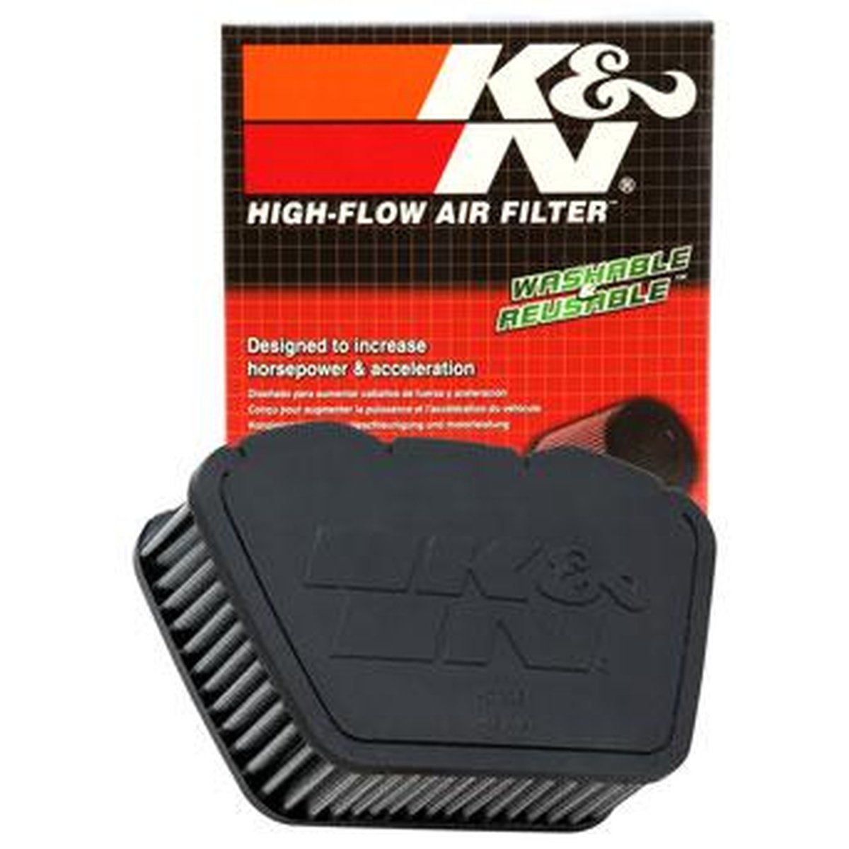 K&N Motorcycle Air Filter Fits Yamaha XVS950-1300 - YA-1307