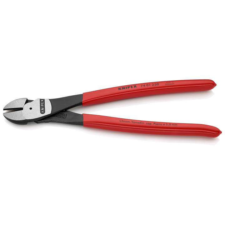 KNIPEX High Leverage Diagonal Cutting Pliers 250mm 7401250