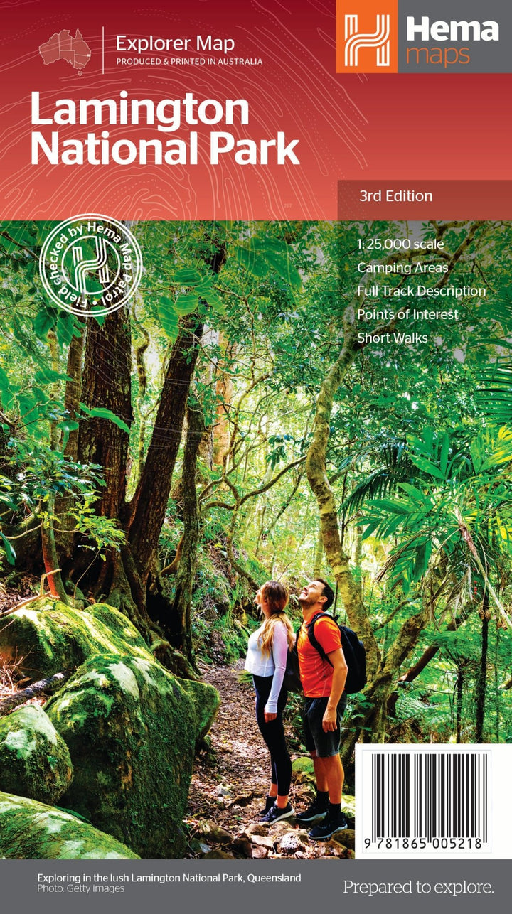 HEMA Lamington National Park Map
