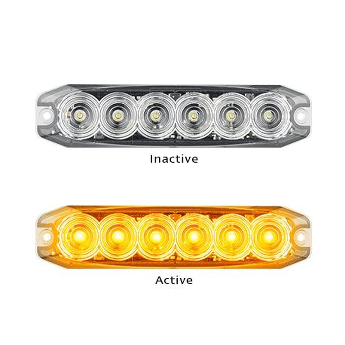 LED Autolamps Directional Light LED Amber 12/24V 14 Flash Patterns 120035AM