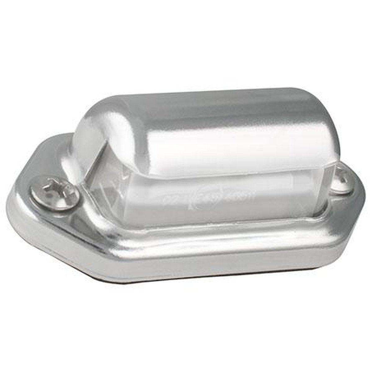 LED Autolamps Number Plate Light LED 12/24V Chrome Housing 14cm Cable Twin Blister Pack 30CLM