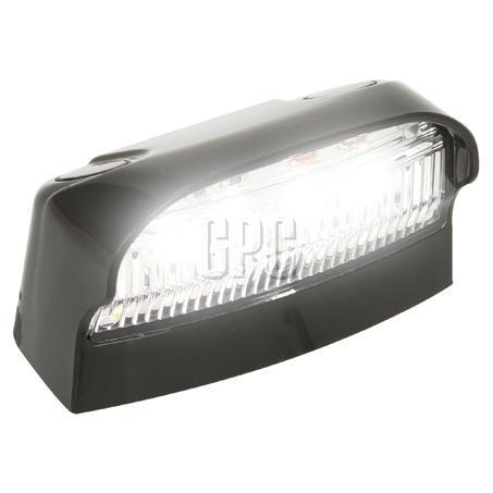LED Autolamps Licence Plate Lamp with Black Housing 70x42x40mm 12-24V 41BLMB