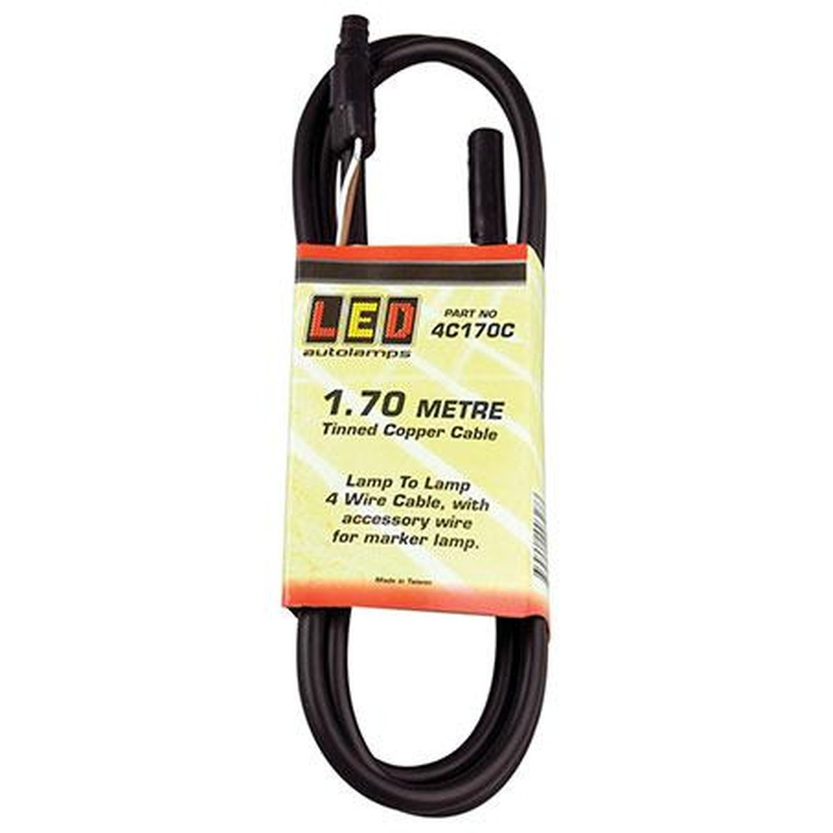 LED Autolamps Lamp To Lamp Cable 4 Core 1.7m (Suits LED Autolamps) 4C170C