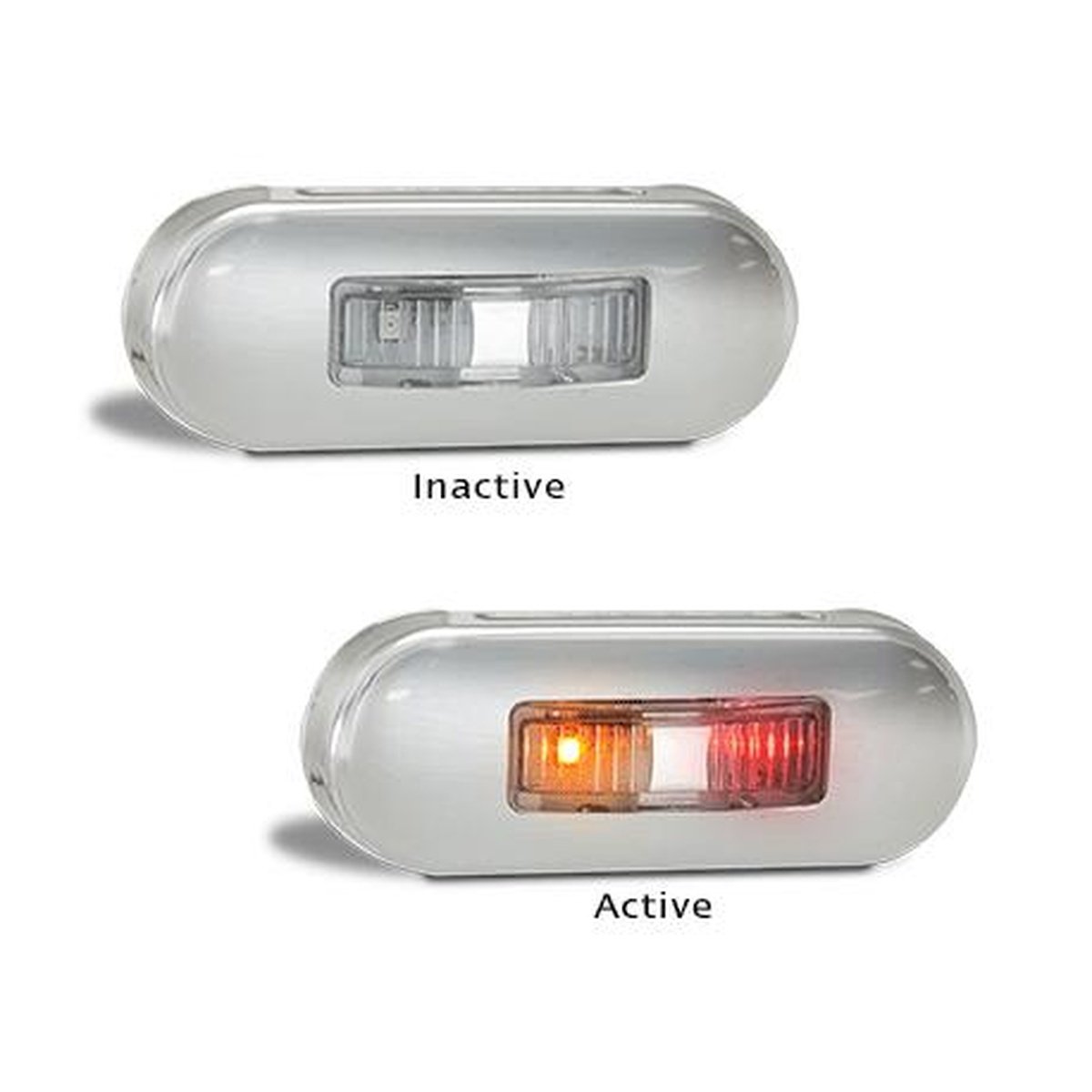 LED Autolamps Side Marker Light LED Amber/Red 12/24V 86ARMB