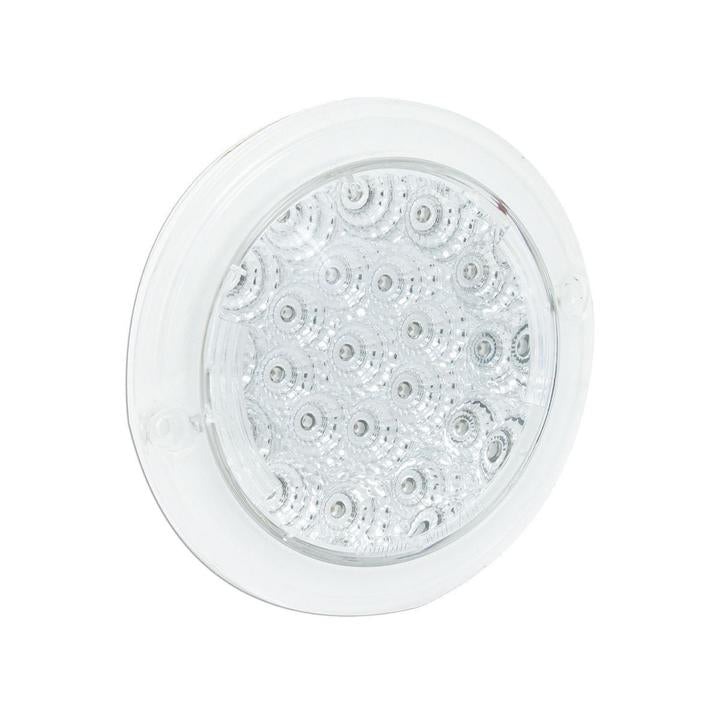 LED Autolamps Indicator Lamp Clear Round 130mm 12V 102AC