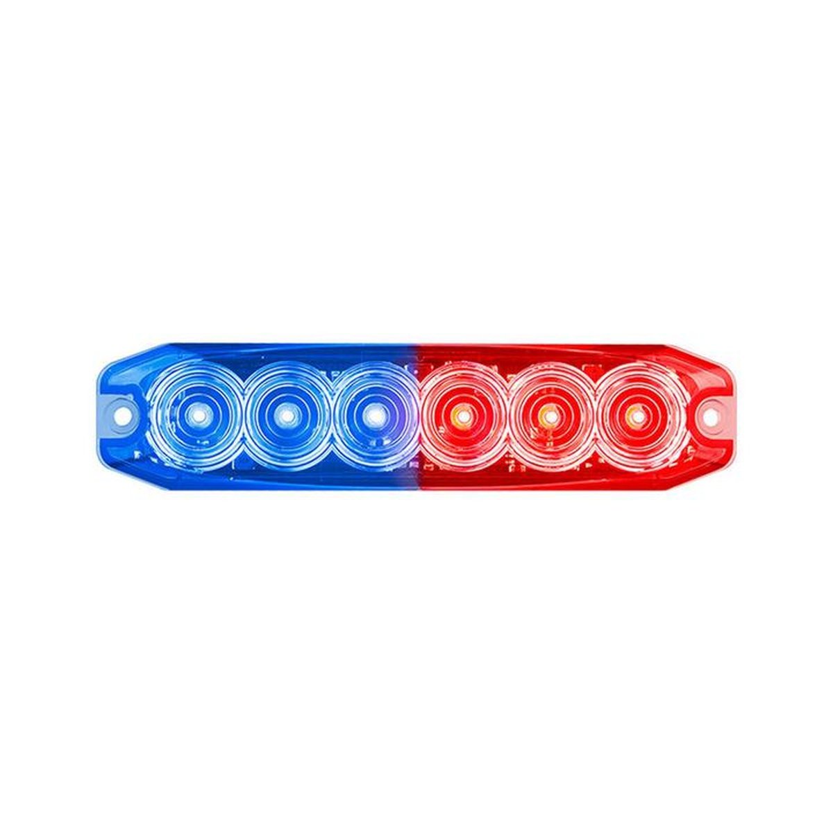 LED Autolamps Red/Blue Flash Emergency Lamp SAE J595 Class 1 131mm 120035RBM