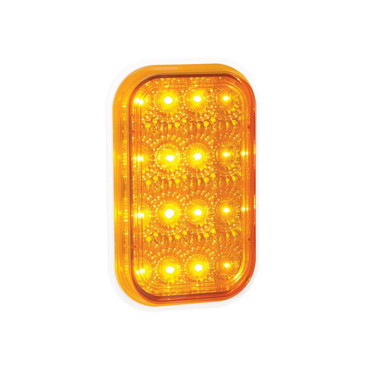 LED Autolamps Indicator Lamp Clear with Chrome Reflector 12-24V 131CAM