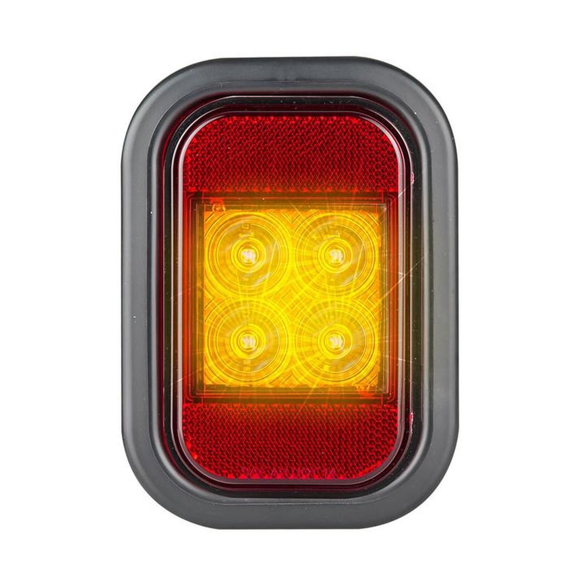 LED Autolamps Indicator Lamp with Reflector 160 x 113mm 12-24V 133AMG