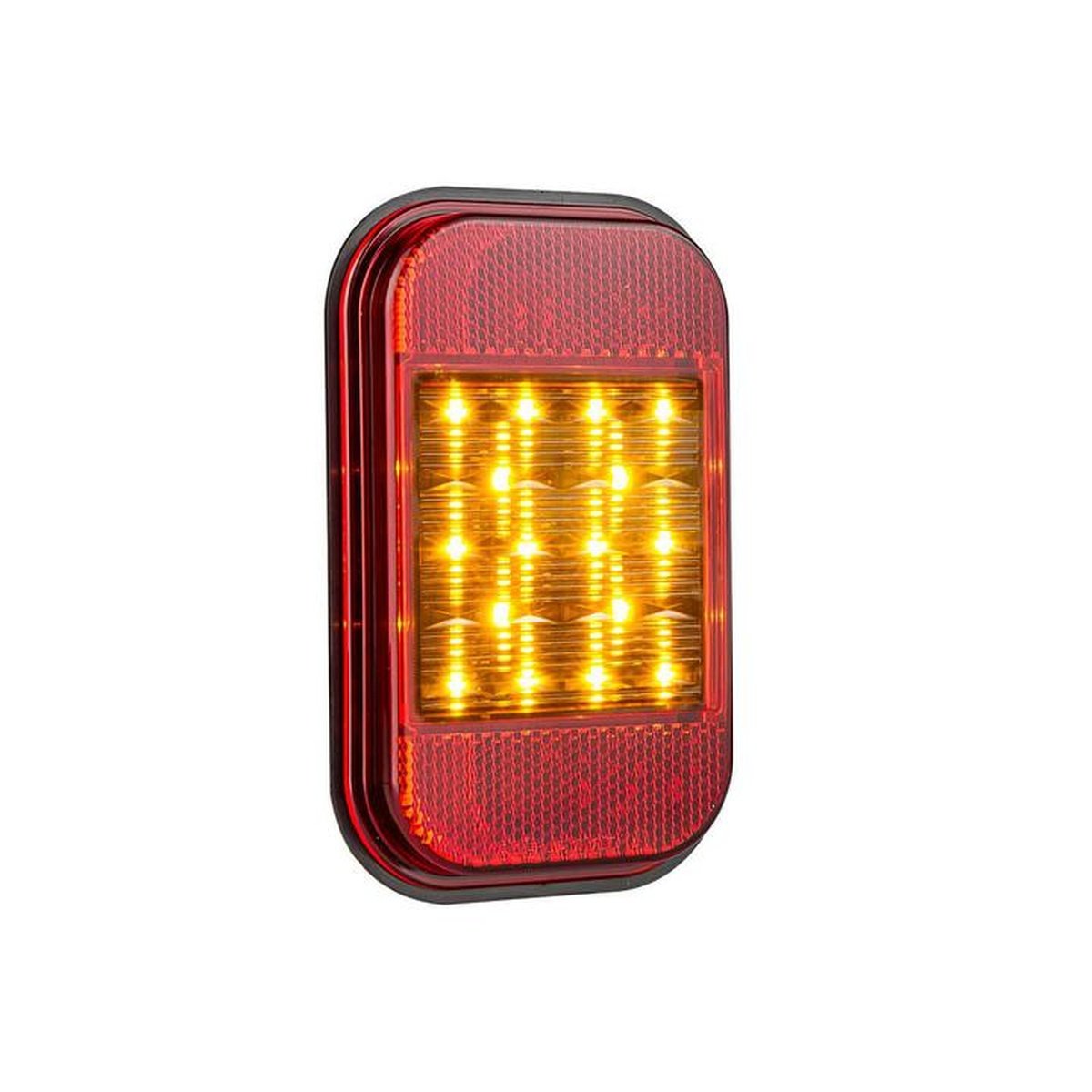 LED Autolamps Indicator Lamp with Reflector 135 x 87mm 9-32V 134AMB