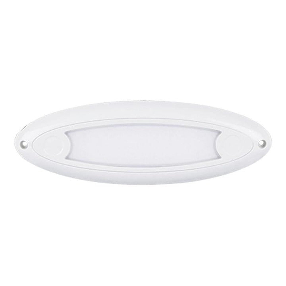 LED Autolamps Large Interior/Exterior Lamp with Aluminium Base White Oval 400 Effective Lumens 201mm 10-30V 20109WM