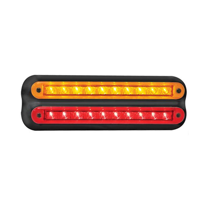 LED Autolamps Stop/Tail/Indicator Strip Light LED 12V Black Bracket 235BAR12