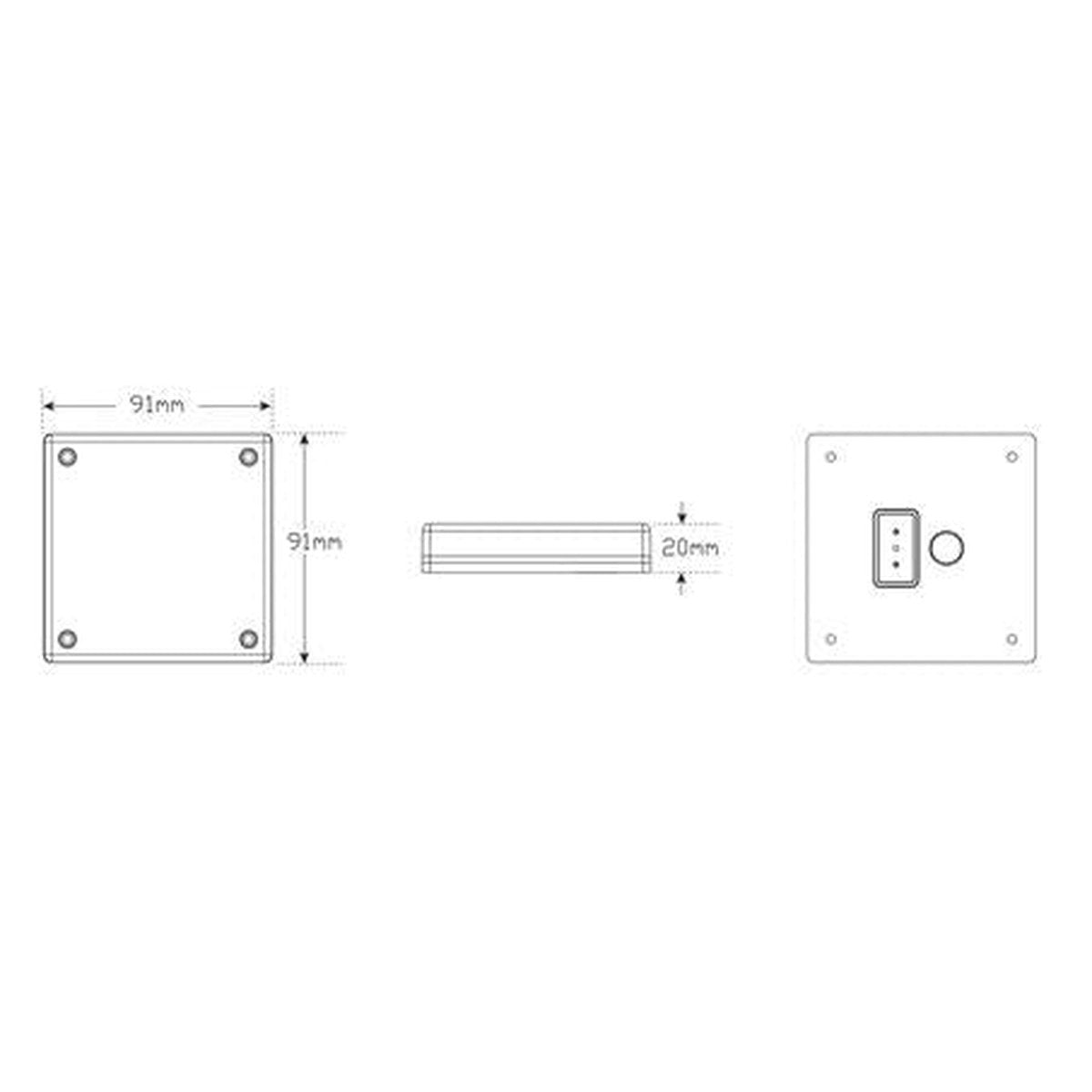 LED Autolamps Stop/Tail 12-LED Lamp Insert 12/24V Blister w/4mm Gasket fits 280 Series Lamps 280RM