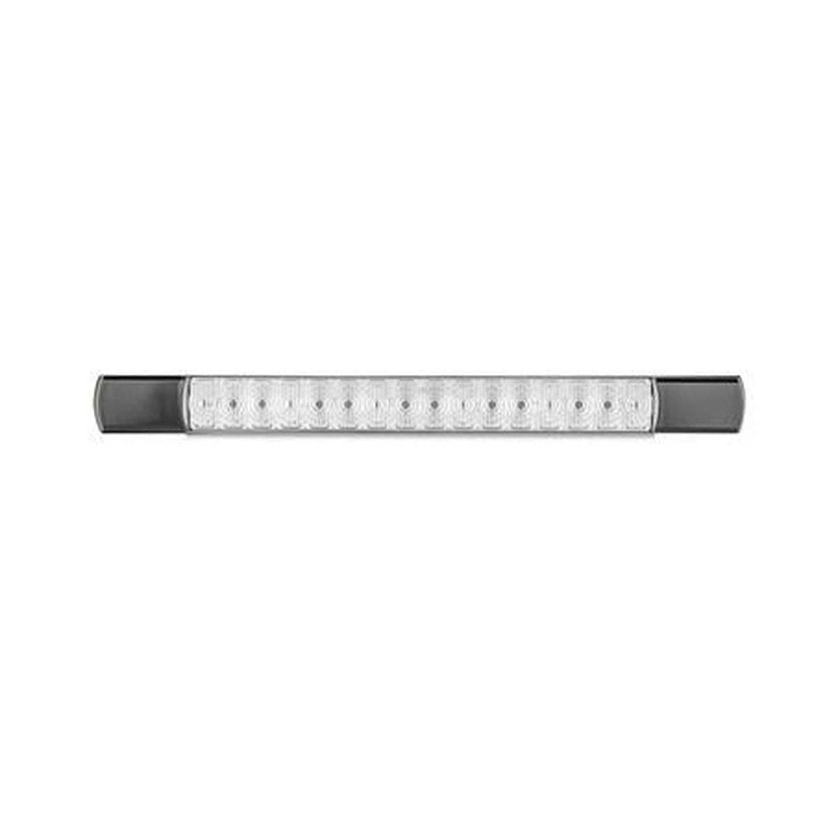 LED Autolamps Slimline/Low Profile Reverse 24-LED Lamp 12V w/Black End Caps 285x25mm 285BW12