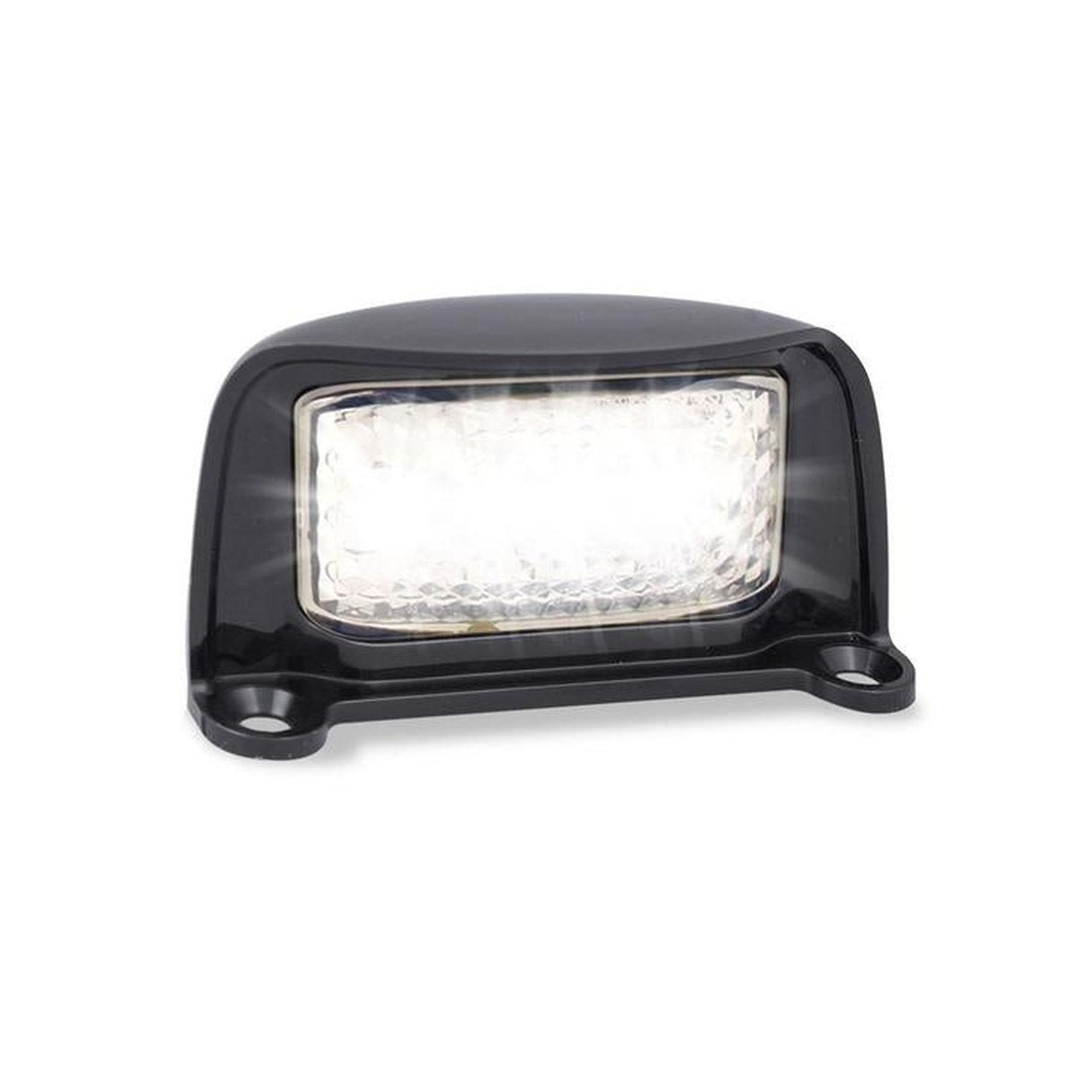 LED Autolamps Licence Plate Lamp with Black Bracket and 40CM Cable 76x41x27mm 12-24V 35BLMB
