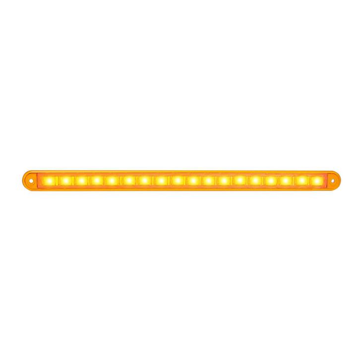 LED Autolamps Indicator Strip Lamp Sequential Amber 380 x 25mm 12V 380ASEQ-2
