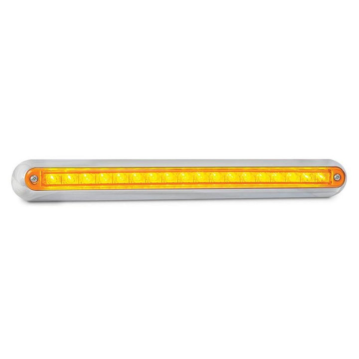 LED Autolamps Indicator Strip Lamp with Chrome Bracket 380 x 22mm 12V 380CA12