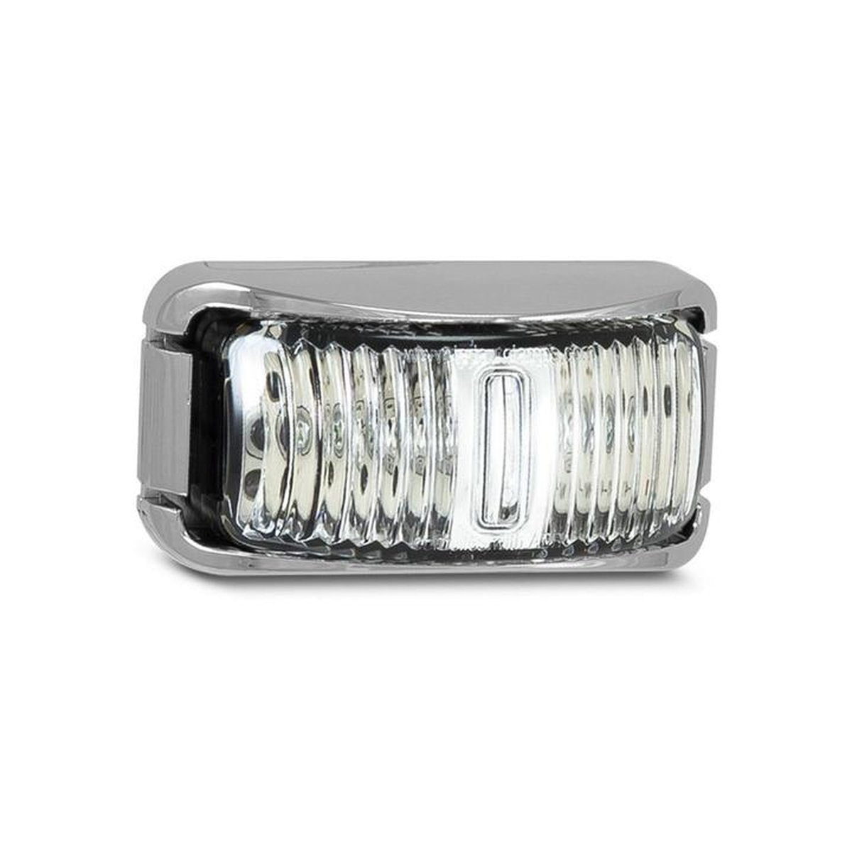 LED Autolamps Side Marker with Chrome Base Red/Amber 74x38x35mm Multi-volt 42CARM
