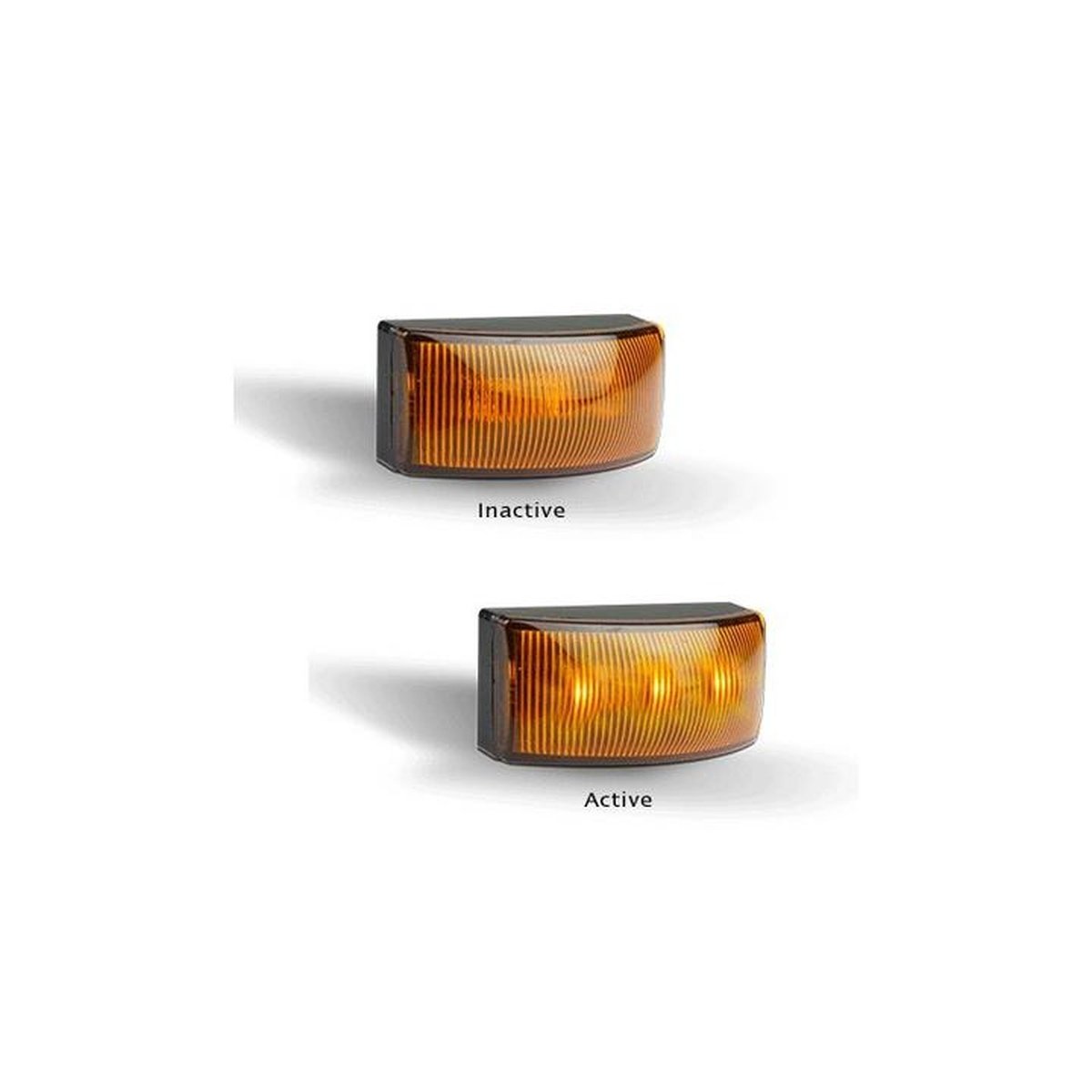 LED Autolamps Side Indicator/Side or Front Marker 50x25x21mm 12-24V Twin Pack 5025AM2