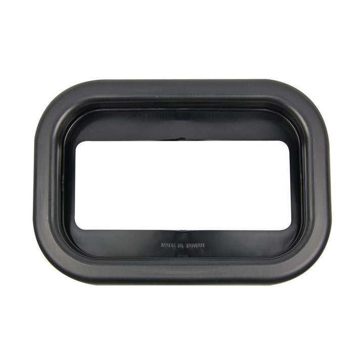 LED Autolamps Rubber Grommet Rectangular Slimline Black (Suits 130 Series Lights) 59401
